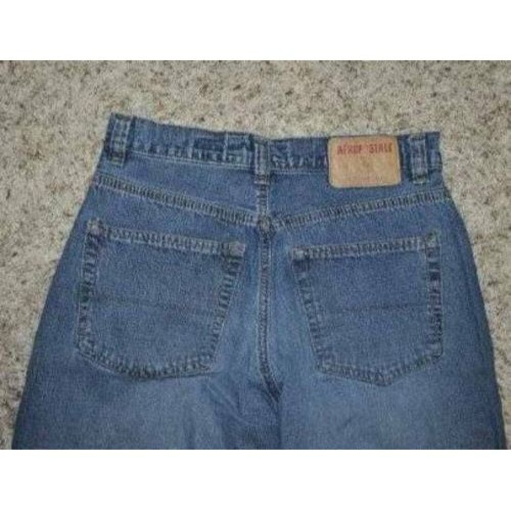 Womens Aeropostale Jeans 27x28 Blue Loose Straight Denim Jr Girls - Picture 5 of 5